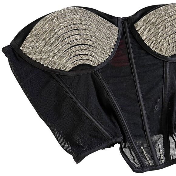 MARIANNA SENCHINA Crystal Cry Top in Black - Picture 3 of 12